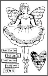 Stamperia HD gumi pecsételő 7 x 11 cm - Tündér