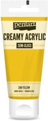 Pentart Krémes akrilfesték selyemfényű 200 ml napsárga