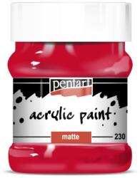 Pentart Matt akrilfesték 230 ml rúzspiros