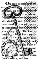 Stamperia HD gumi pecsételő 7 x 11 cm - Kulcs