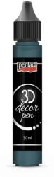 Pentart 3D dekortoll átlátszó 30 ml smaragdzöld