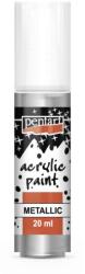 Pentart Metál akrilfesték 20 ml rokokóezüst