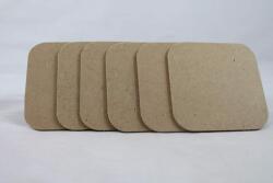 Penta collection Poháralátét MDF, 9x9 cm, négyzet 6 db/szett