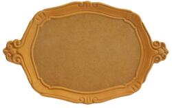 Penta collection Kínáló tálca, MDF csigavonal mintás, 19 x 32 cm ovális alakú