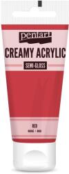 Pentart Krémes akrilfesték selyemfényű 200 ml piros