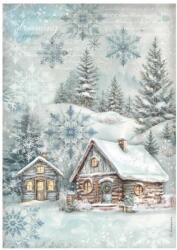 Stamperia A4 rizspapír csom. - The Owl's House cottage