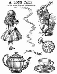 Stamperia HD gumi pecsételő 14 x 18 cm - Alice