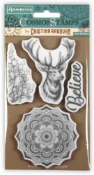 Stamperia HD term. gumi pecsételő 10 x 16, 5 cm - Kozmosz rénszarvas