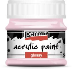 Pentart Fényes akrilfesték 50 ml rózsaszín