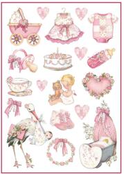 Stamperia Dekupázs rizspapír A4 csom. - Kislányos dekoráció