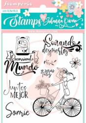 Stamperia Akril pecsételő 9, 5 x 10, 5 cm - Bicikli