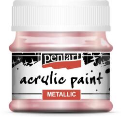 Pentart Metál akrilfesték 50 ml metál rózsaszín