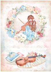 Stamperia A4 rizspapír, csom. - Create Happiness Oh lá lá violin