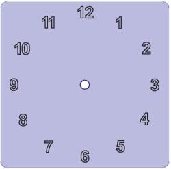 Penta collection Fa óralap négyzet arab számmal 3, 15 cm-es