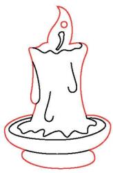 Penta collection Fafigura, 5 db/csomag - gyertya 418