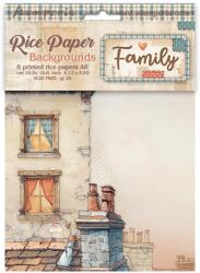 Stamperia DFSAK6049 - 8 rizspapír A6 háttér Family