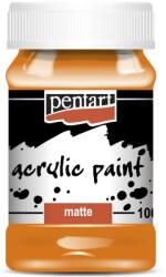Pentart Matt akrilfesték 100 ml narancs 1081