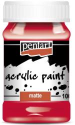 Pentart Matt akrilfesték 100 ml piros 5051
