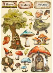 Stamperia Színes fafigurák A5 - Hidden Grove