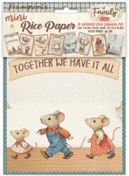 Stamperia DFSA6X03 - Mini rizspapír A6 8 lap Family
