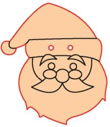 Penta collection Fafigura gomb 95 - télapó 10 db/csomag