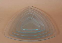 Penta collection Üvegtál háromszög 13x13 cm-es