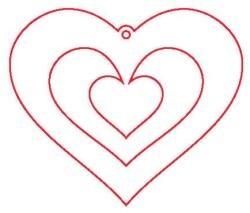 Penta collection Fafigura, 5 db/csomag - szivecske 40