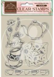 Stamperia Akril pecsételő cm 14x18 - Create Happiness Welcome Home cups