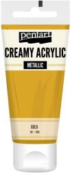 Pentart Krémes akrilfesték metál 200 ml arany
