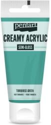 Pentart Krémes akrilfesték selyemfényű 60 ml türkizzöld