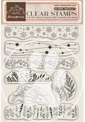 Stamperia Acril pecsételő cm 14x18 - Create Happiness Christmas borders with leaves