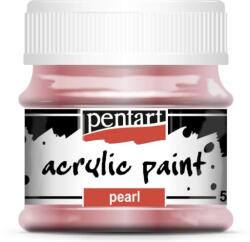Pentart Gyöngyház akrilfesték 50 ml rózsaszín