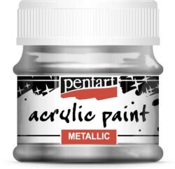 Pentart Metál akrilfesték 50 ml csillogó ezüst