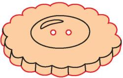 Penta collection Fafigura gomb 70 - süti 10 db/csomag