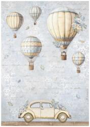 Stamperia A4 rizspapír csom. - Timeless air balloons