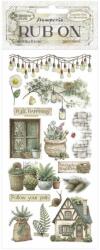 Stamperia Rub-on cm 10, 16x21, 6 - Herbarium Silvae cottage