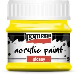 Pentart Fényes akrilfesték 50 ml sárga