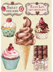 Stamperia Fafigura, színes - A5 - Sütik