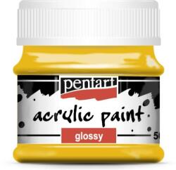 Pentart Fényes akrilfesték 50 ml napsárga