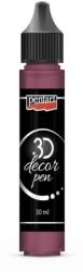 Pentart 3D dekortoll átlátszó 30 ml rubinvörös