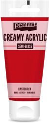 Pentart Krémes akrilfesték selyemfényű 200 ml rúzspiros