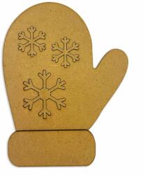 Stamperia MDF figura: Gloves and snowflakes