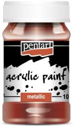 Pentart Metál akrilfesték 100 ml bordó