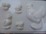 Penta collection Gipszkiöntő forma, normál - Tyúkanyó , csibék