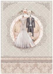 Stamperia A4 rizspapír csom. - You and me esküvői ruha