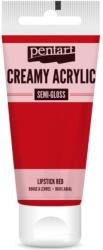 Pentart Krémes akrilfesték selyemfényű 60 ml rúzspiros