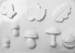 Penta collection Gipszkiöntő forma, normál - Gombák, gesztenye, levelek