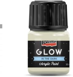 Pentart GLOW sötétben világító akrilfesték 30 ml zöldesfehér