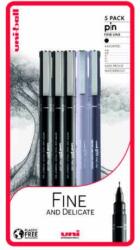 uni UNI PIN 5 darabos rajzmarker készlet "Fine and Delicate