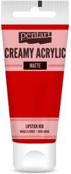 Pentart Krémes akrilfesték matt 60 ml rúzspiros